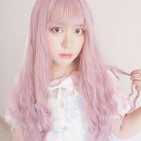 Light Purple Cosplay Curly Wig - Thumbnail 2