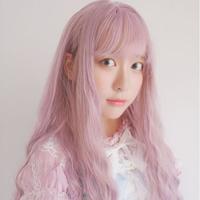 Light Purple Cosplay Curly Wig - Thumbnail 1