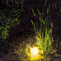 Bioluminescence VI - Print of original oil painting