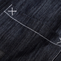 VINTAGE SAKURA LOGO DENIM KIMONO JACKET - Thumbnail 4