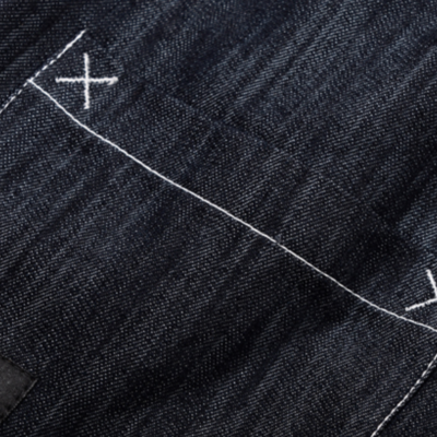 Vintage sakura logo denim kimono jacket