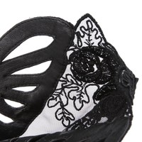 Retro Boots New Black Lace Female Boots - Thumbnail 1