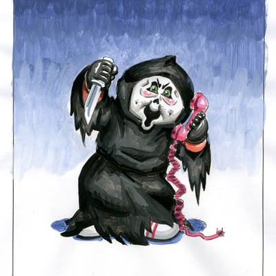 Ghostface chase / des connected color rough - horrorible kids series 2 2017 - Thumbnail 5