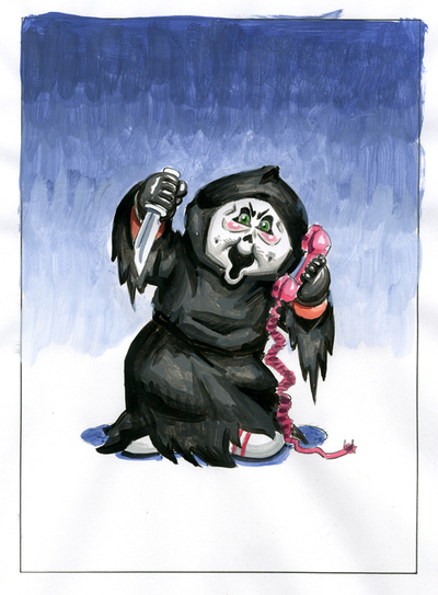 Ghostface CHASE / DES Connected Color Rough - Horrorible Kids Series 2 2017