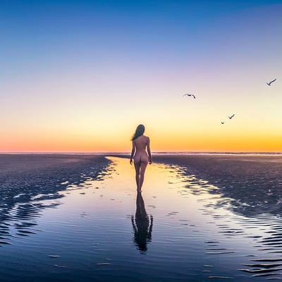 Wander (14) [grayland beach, wa] large print (22" x 17")