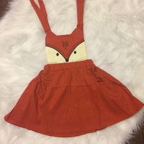 Cute as a Fox Suspender Dress