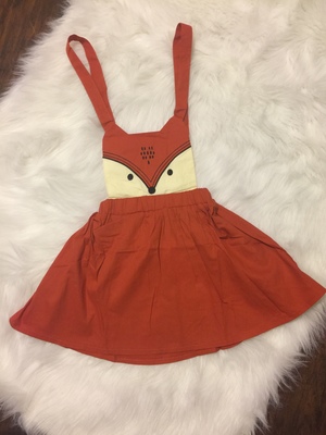 Cute as a Fox Suspender Dress