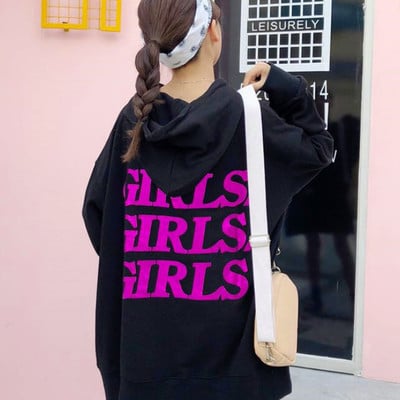 Girls oversize hoodie sweatshirt