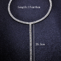 Gorgeous Rhinestone Chain Statement Necklace - Thumbnail 1