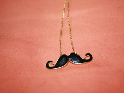 Black Mustache Necklace