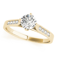 ENGAGEMENT RING SINGLE ROW CHANNEL SET - Thumbnail 1