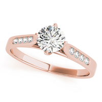 ENGAGEMENT RING SINGLE ROW CHANNEL SET - Thumbnail 2