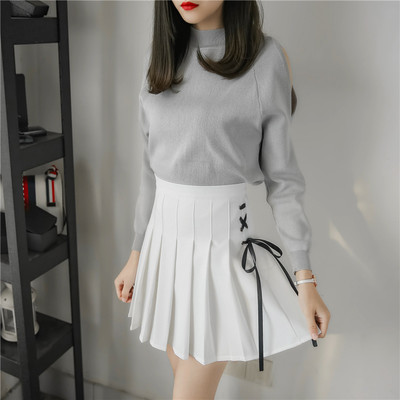 Kawaii lace up pleated skirts - Thumbnail 5
