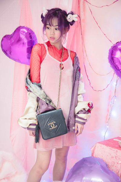 Amelia Velvet Dress by Bubbles Harajuku