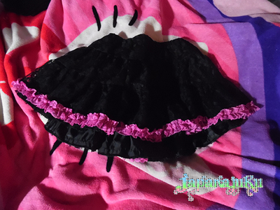 〖Sold Out〗MA＊RS MARS Sugar Gloss Black/Pink Lace Tutu Sz. S