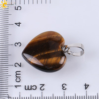 Gem Stone Heart Necklaces - Thumbnail 1