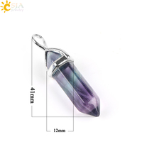 Fluorite Necklace Pendant  - Thumbnail 1