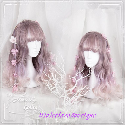 Harajuku Pastel Pink Gradient Wig