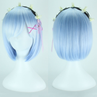 Anime Costume Pastel Pink / Blue Gradient Short Wig - Thumbnail 1