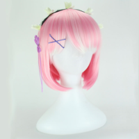 Anime Costume Pastel Pink / Blue Gradient Short Wig - Thumbnail 2