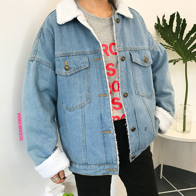 Denim borg jacket - Thumbnail 5