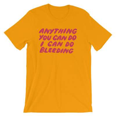 I Can Do Bleeding Mustard Short-Sleeve Unisex T-Shirt