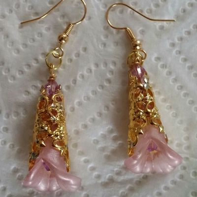 Luscious pink earrings