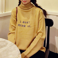 I don't think so Turtleneck Jumper Sweater - Thumbnail 2
