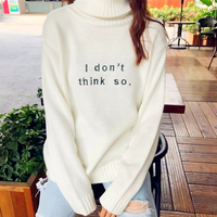 I don't think so Turtleneck Jumper Sweater - Thumbnail 4