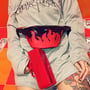 Cyber Goth Flame Bag Fanny Pack-4