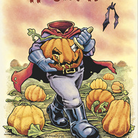 Headless Rider Halloween Postcard - Thumbnail 1