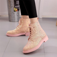 Beautiful color sequins boots - Thumbnail 3