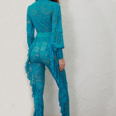 Aqua blue jumpsuit