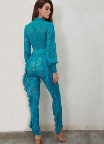 Aqua Blue Jumpsuit