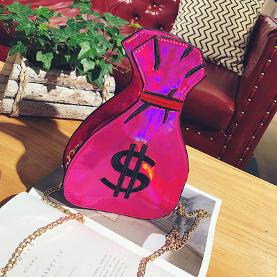 Cute dollar sign embroidery cross body shoulder bag - Thumbnail 5