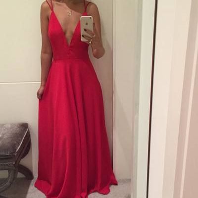 New arrival red long prom dresses for women - Thumbnail 5