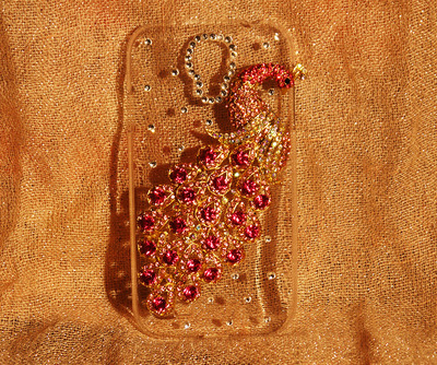 3D Peacock Crystal Case for Samsung S4