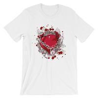Chained heart Short-Sleeve Unisex T-Shirt - Thumbnail 1