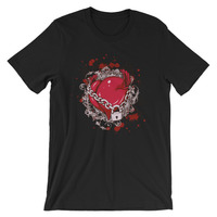 Chained heart Short-Sleeve Unisex T-Shirt - Thumbnail 2