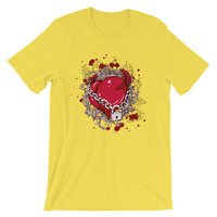 Chained heart Short-Sleeve Unisex T-Shirt - Thumbnail 5
