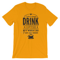 Coffee waking Short-Sleeve Unisex T-Shirt - Thumbnail 6