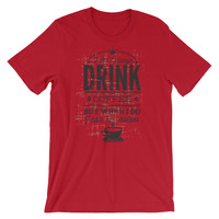 Coffee waking Short-Sleeve Unisex T-Shirt - Thumbnail 7