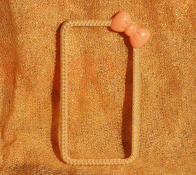 Bowknot Pearl Bumper Case for Iphone 4/4S