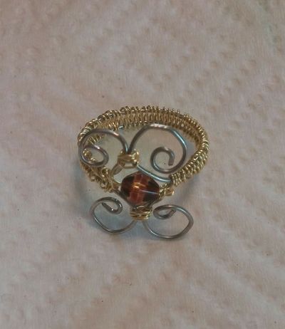 Silver and Gold wrapped ring