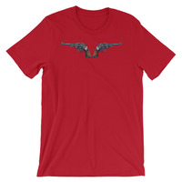 Check out these guns Short-Sleeve Unisex T-Shirt - Thumbnail 7