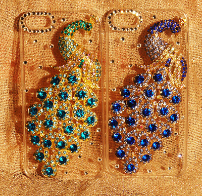 3D Peacock Crystal Case for Iphone 5