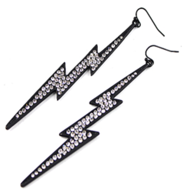 Thunderbolt earrings (4")