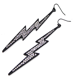 Thunderbolt earrings (4")