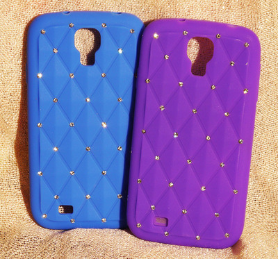 Rhinestone Silicone Case for Samsung S4