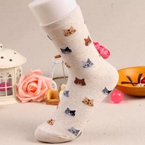Cat Head Socks